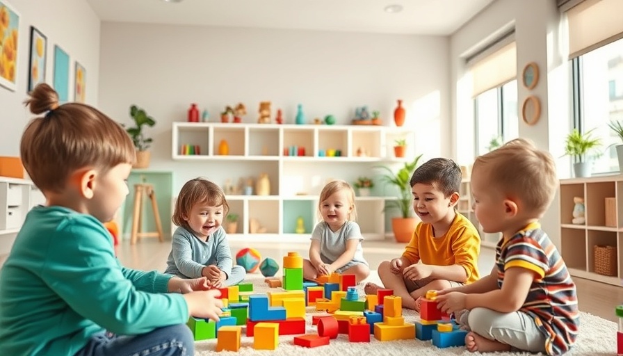 Monarch House Leaside Autism Clinic therapy room with children.
