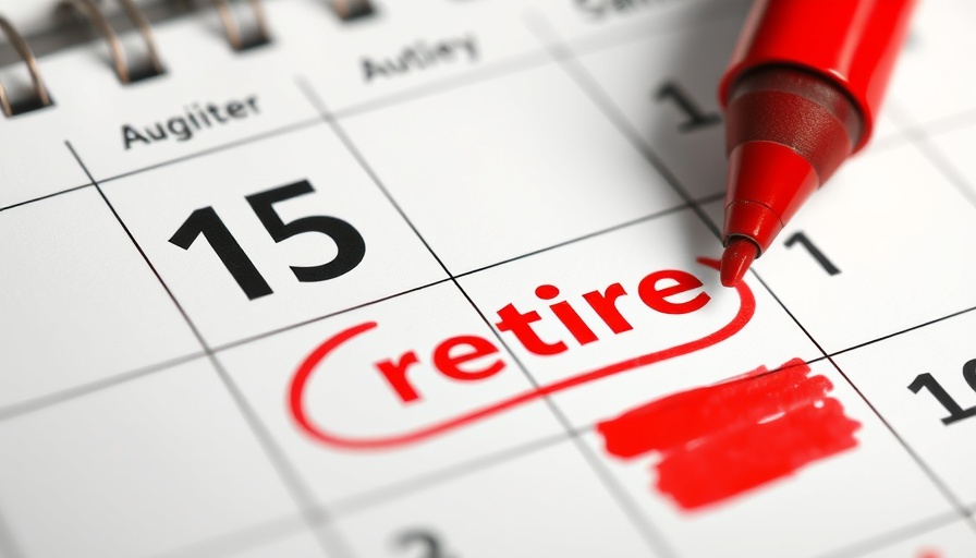 Retirement income tax strategies marked on a calendar.