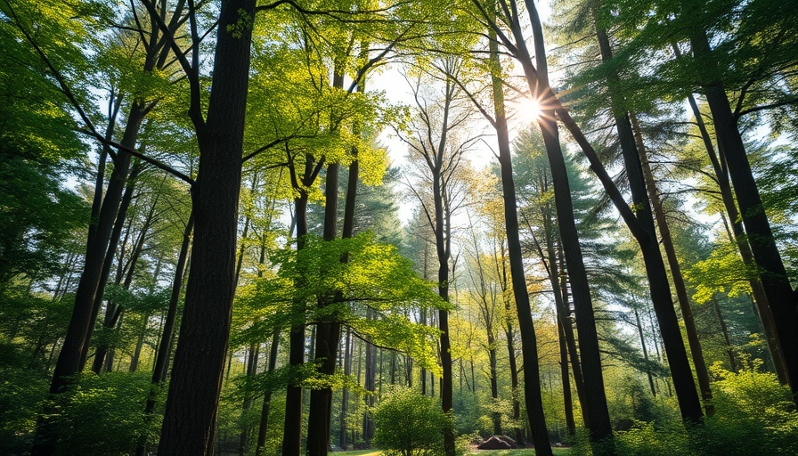 Forest's recovery journey post-storm damage.