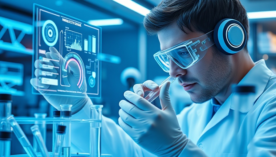 Cutting-edge lab scene with holographic data in Alzheimer's treatment research.