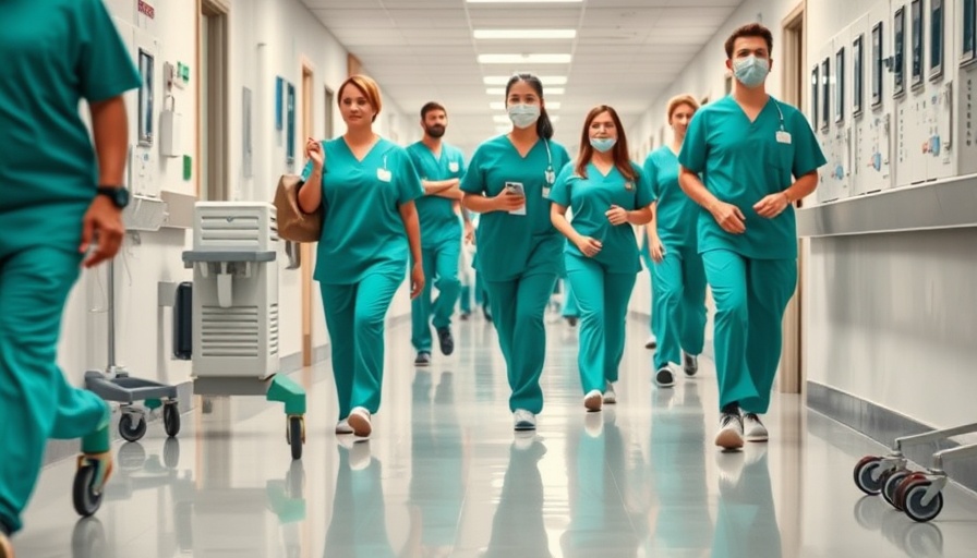 Healthcare workers in hospital corridor, related to Medicaid rule rollbacks.