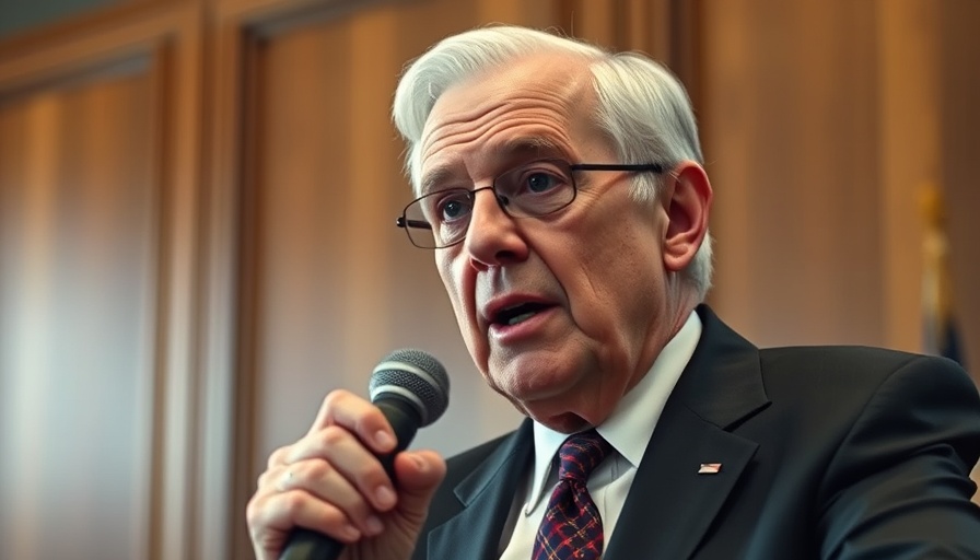 Mature man discussing social security topics in a formal setting