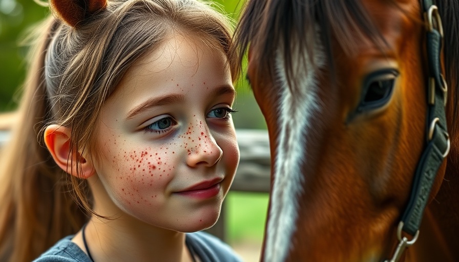 NDIS funding alternative therapies: young person interacts empathetically with horse.