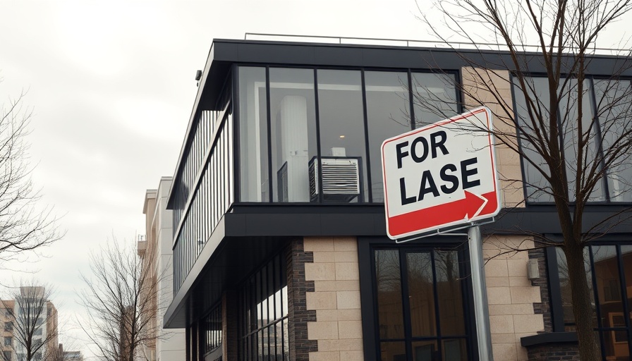 Office building in Wheeling available for lease, highlighting real estate.