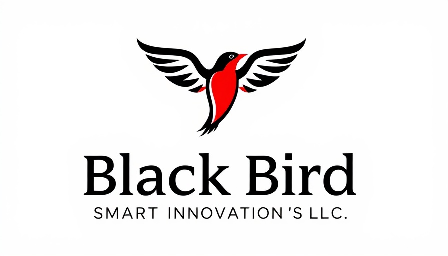 Black Bird Smart Innovations logo with stylized bird.