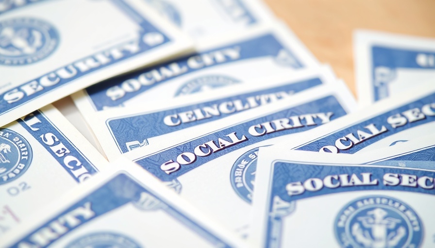 Close-up of U.S. Social Security cards for Social Security COLA for 2026.
