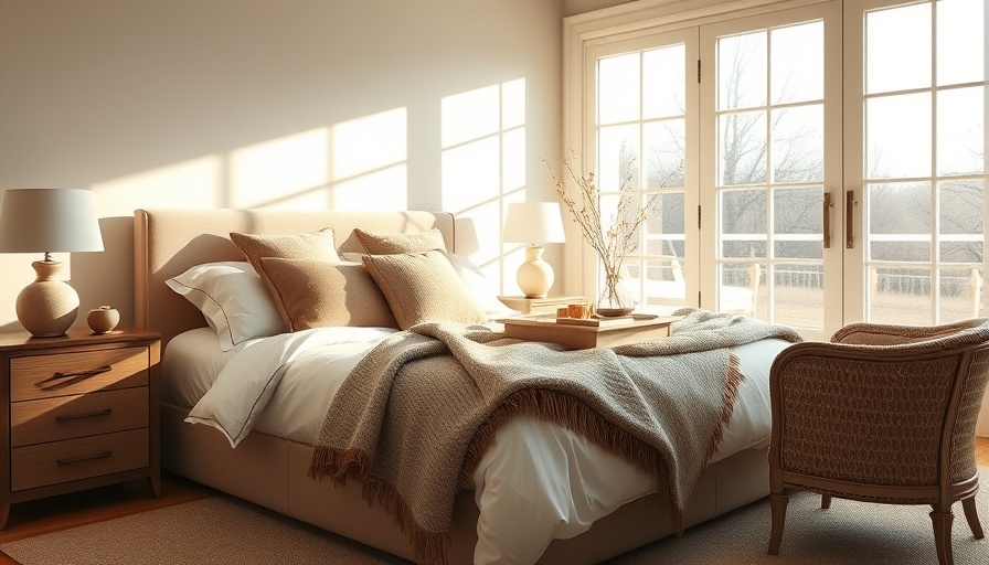Cozy bedroom setup for ideal sleep temperature, inviting and serene.