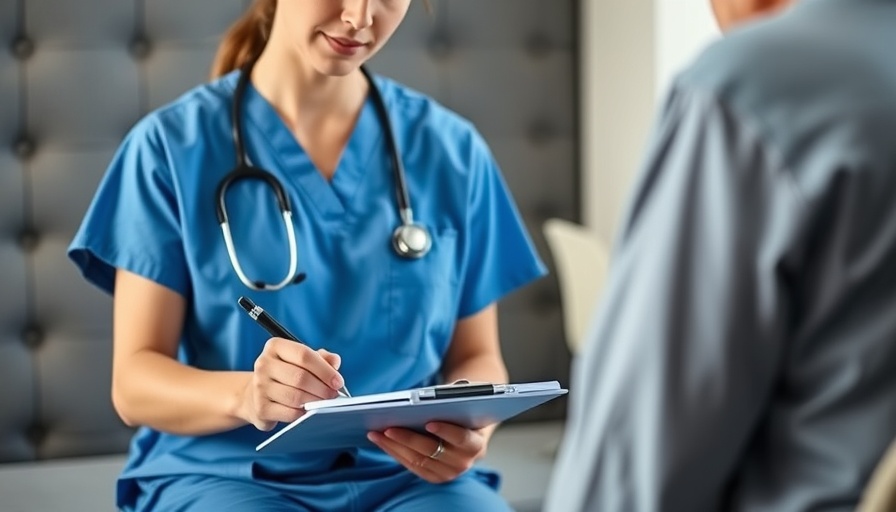 Healthcare professional offers consultation during Health Equity Fiesta Tour.