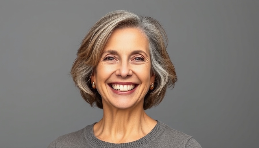 Smiling woman in a business setting, business retirement plan.