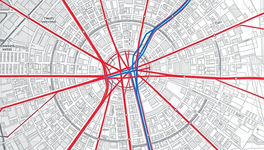 Mamie Peanut Johnson Plaza urban planning map with transit routes.