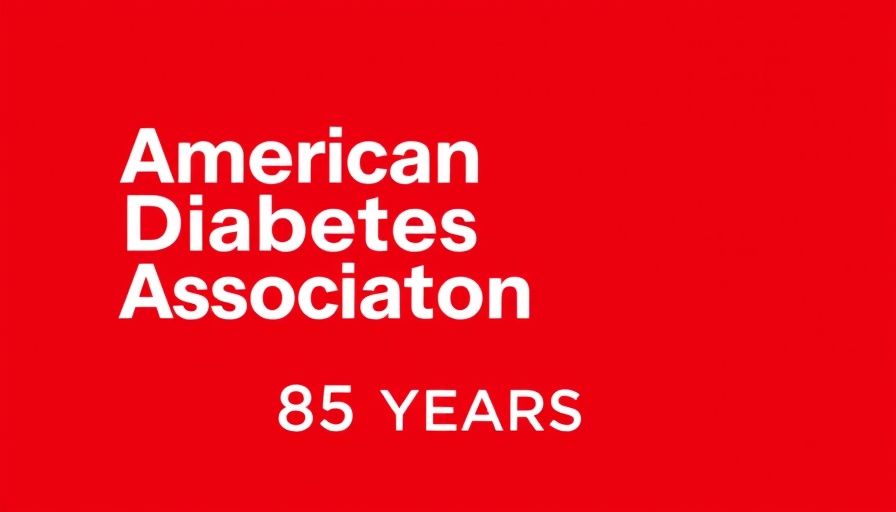 American Diabetes Association 85 years logo, white on red