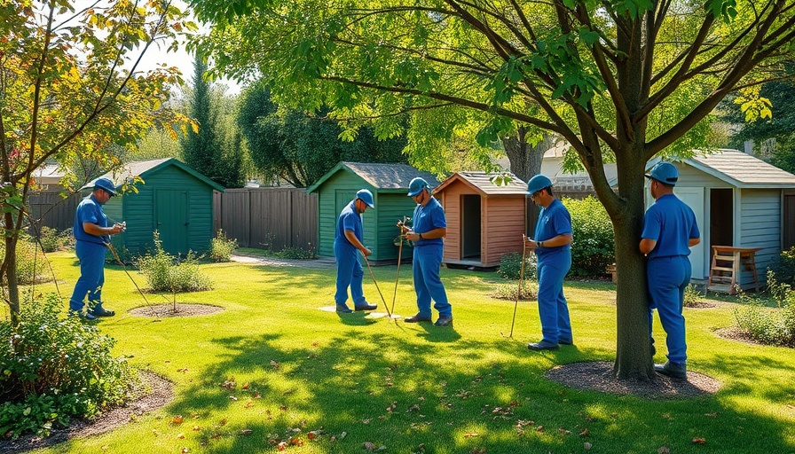 Eco-friendly tree maintenance in a suburban backyard in Leander.