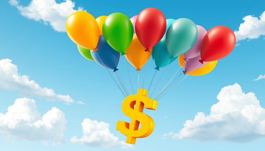 Colorful balloons lifting dollar sign in a cloudy sky; autism therapy centers Muskegon