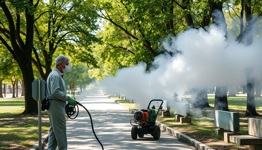 Chikungunya Virus prevention in China with park fumigation.