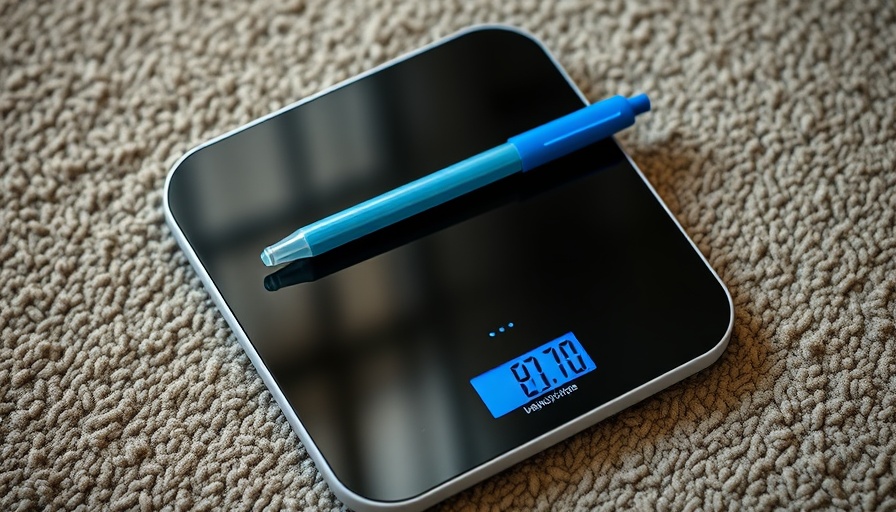Medication on scale representing natural weight loss for seniors.