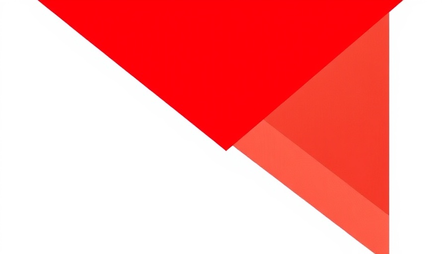 Abstract geometric triangle design in red for senior diabetes management