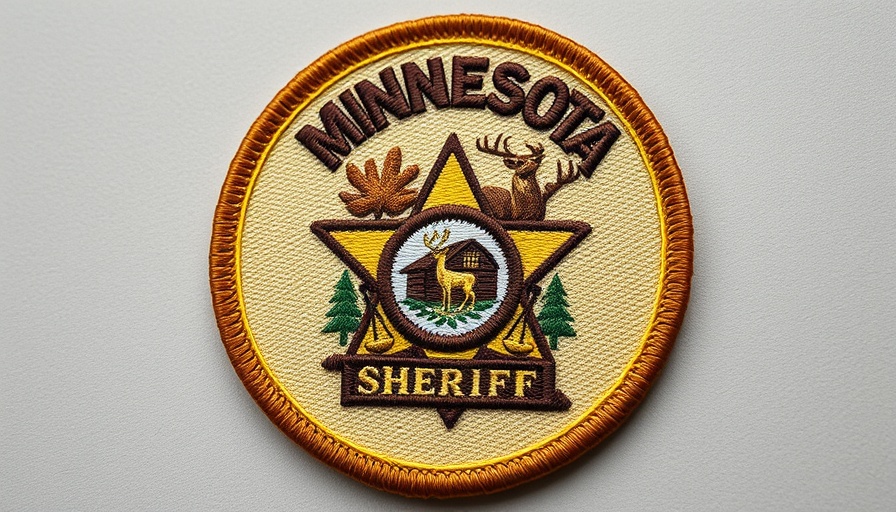 Morrison County Sheriff patch featuring Minnesota state emblem.