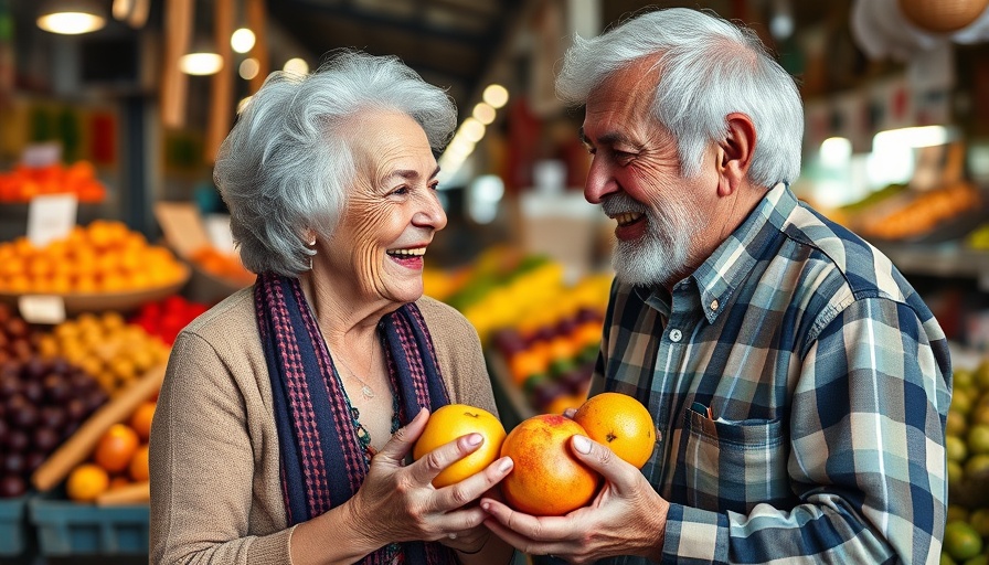Huron County seniors enjoying Project Fresh benefits at a market