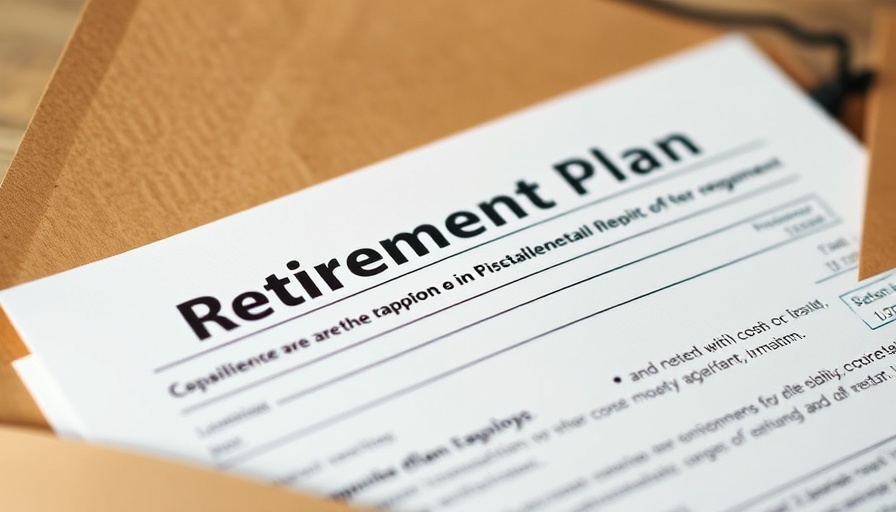 Retirement plan document illustrating small business retirement gap advisor opportunity.