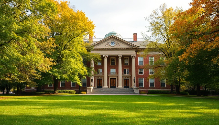 Stately building with trees and green lawn, Apply for Social Security in Muskegon