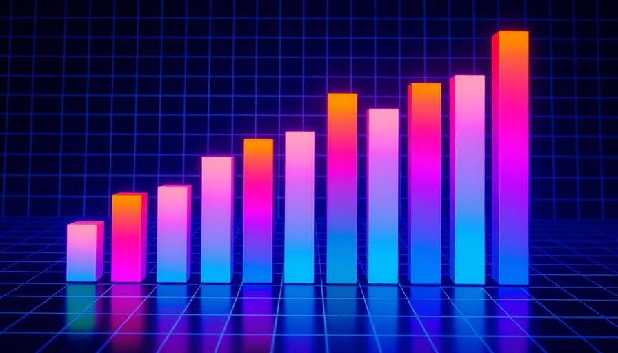 Rising bar chart depicting Mobile Health Technologies Market growth.