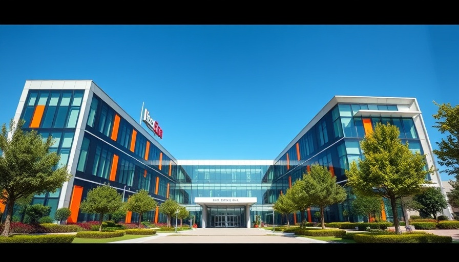Modern hospital exterior under blue sky, related to Medicare Advantage plan comparisons Muskegon.