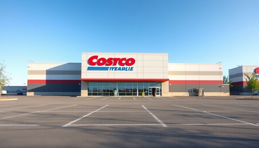Retail warehouse exterior for plant-based protein for seniors.