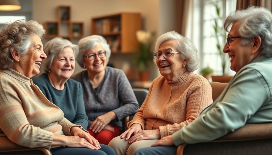Senior women engaged in a lively care facility setting.