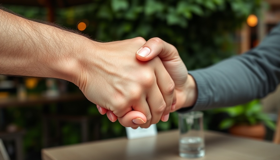 Hands holding tightly, symbolizing trauma bond in relationships, in a serene garden setting.