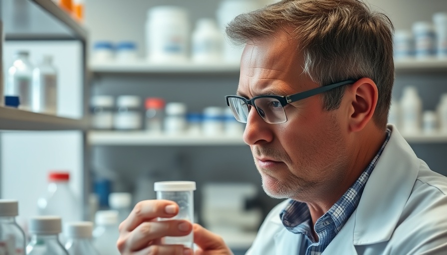 Scientist in lab researching ultra-processed foods and colon cancer prevention.