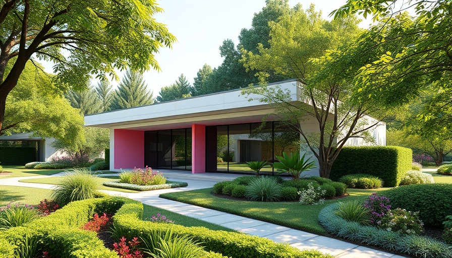 Modern workforce development center for adults with disabilities, surrounded by greenery.