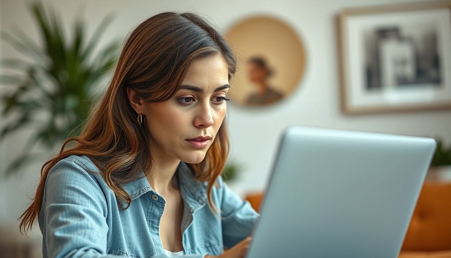 Woman reviewing digital retirement planning services on laptop.