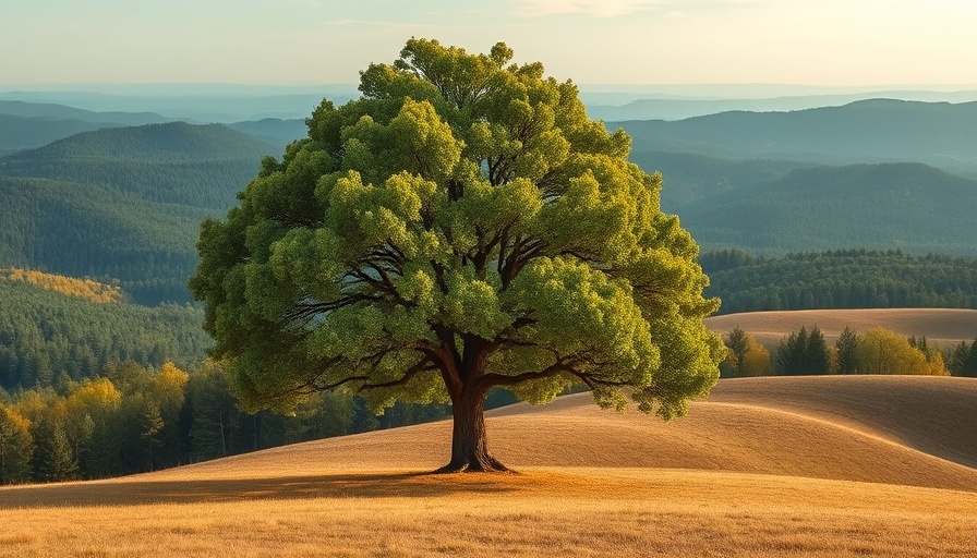 Elm tree in landscape emphasizing tree care treatments for Dutch elm disease.