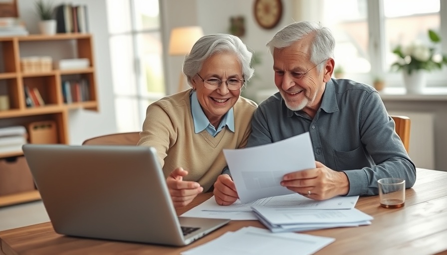 Couple reviewing finances, relevant to average Social Security benefits at age 70.