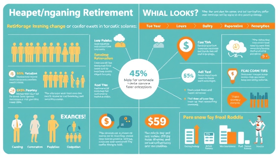 Infographic on post-retirement planning for longevity.