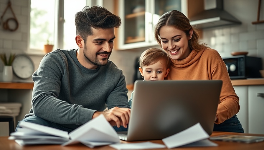 Family discussing One Big Beautiful Bill Act together at home.