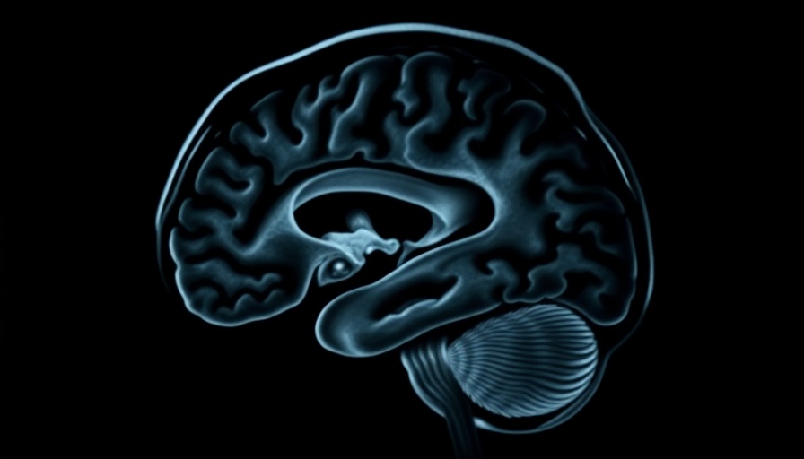 MRI scan showcasing brain structure related to Alzheimer's.