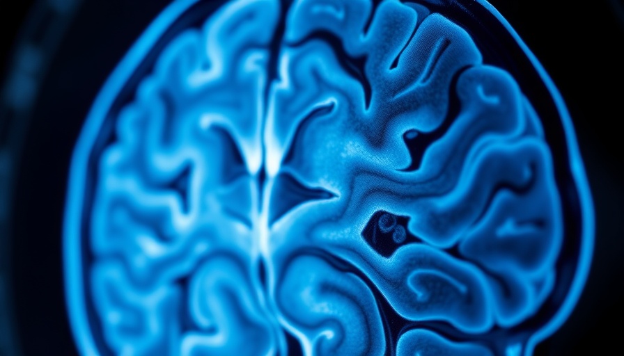 MRI scan of brain illustrating lithium deficiency Alzheimer's disease.