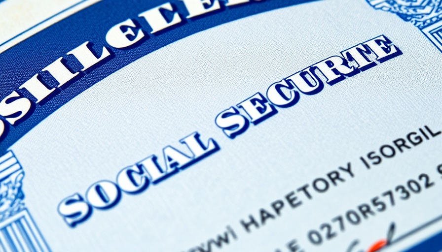 Illustrated Social Security card emphasizing importance for retirement
