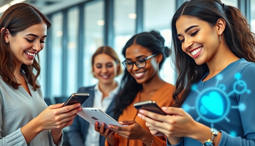 Women using femtech apps in a tech-driven setting, showcasing Femtech Market Growth.