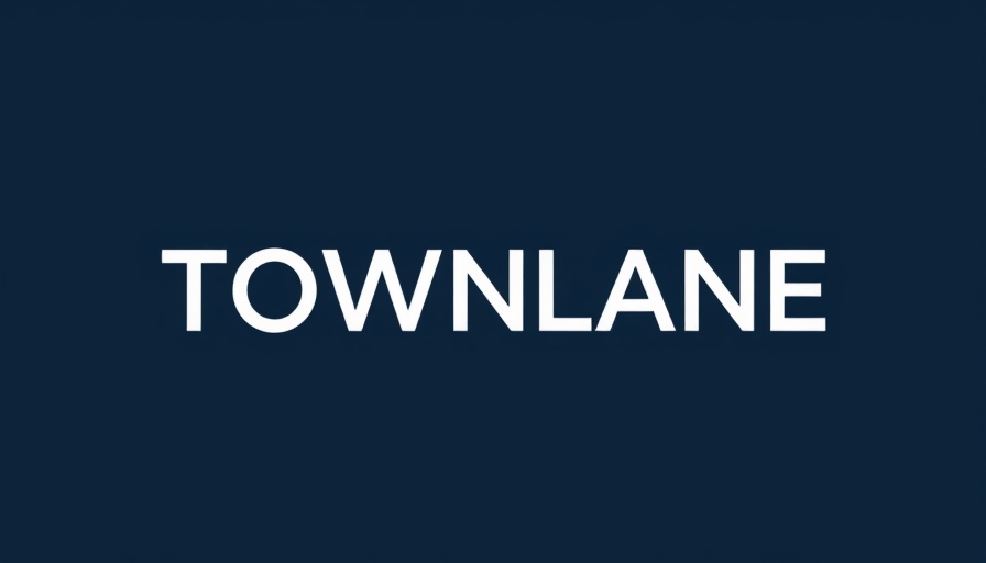 Minimalistic TOWNLANE logo design, geometric style.