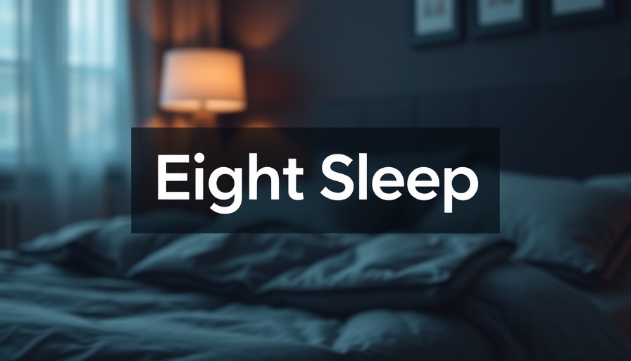 Eight Sleep display showcasing AI sleep technology.