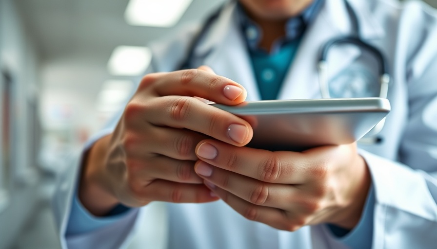 Doctor using digital tablet in hospital setting, California hospital ratings one star