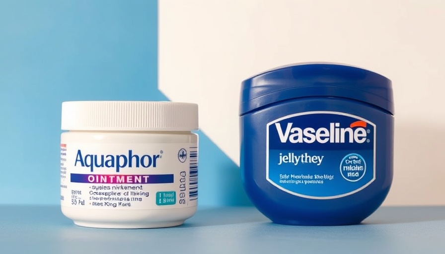 Aquaphor vs Vaseline skincare product comparison.