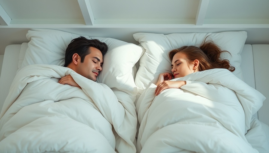 Couple using Scandinavian sleep method, cozy in bed.
