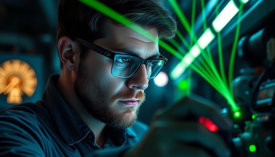Scientist exploring newest technology in healthcare Muskegon with lasers.