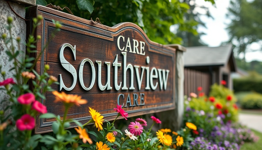 Nursing home sign amidst greenery, highlighting closure risks.