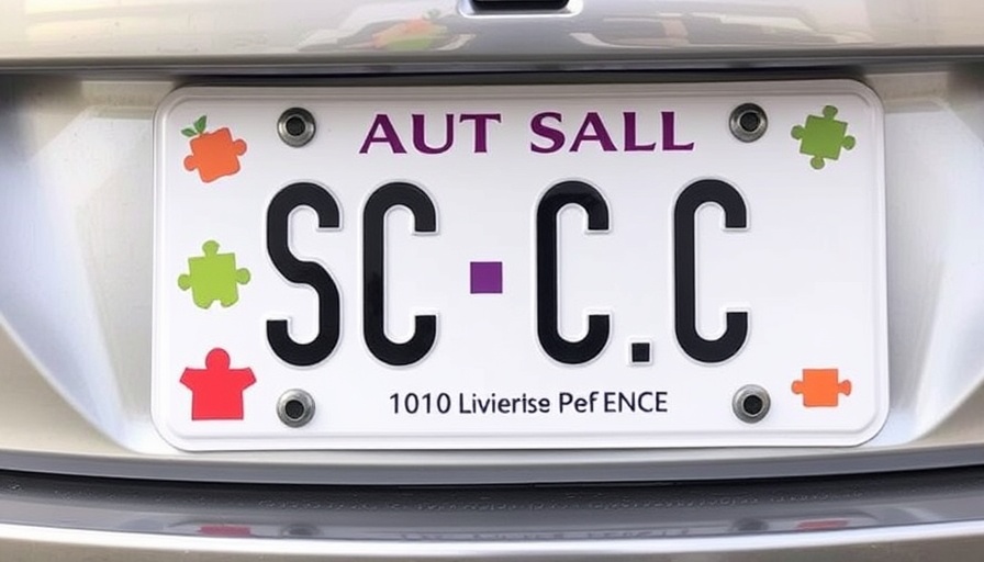 S.C. license plate aims to improve safety for those with autism