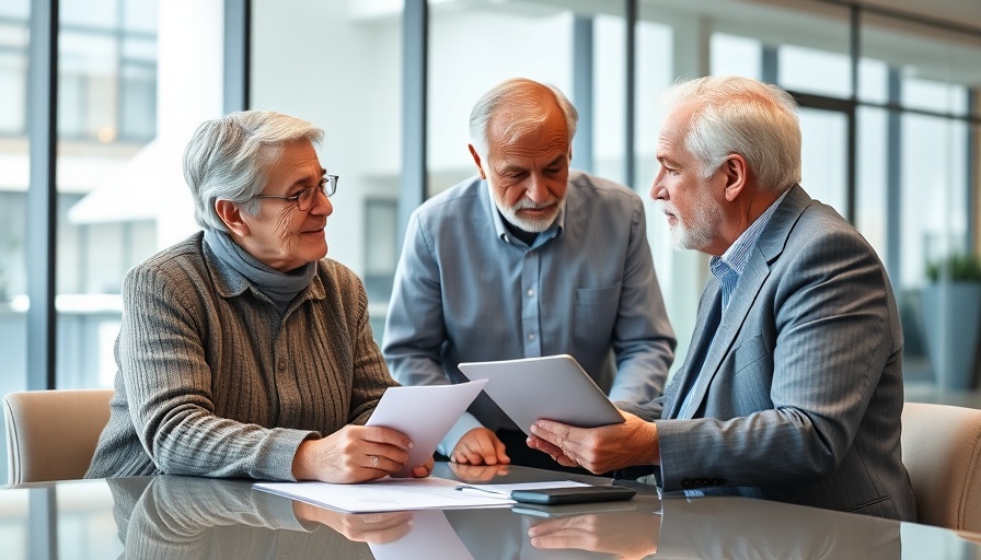 Elderly couple discussing delaying Social Security benefits.