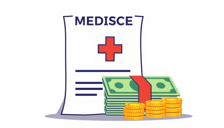 Health insurance document with money illustration.